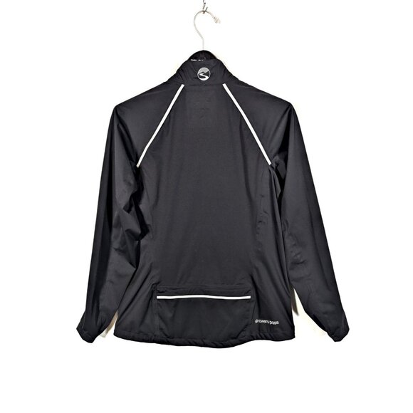 Showers Pass Cycling Rain Jacket M Waterproof Breathable Full Zip High Viz Black - Picture 2 of 10